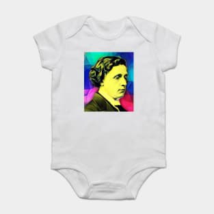 Lewis Carroll Colourful Portrait | Lewis Carroll Artwork 7 Baby Bodysuit